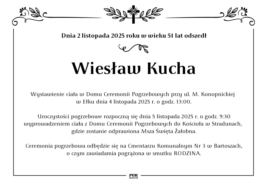 Wiesław Kucha - nekrolog